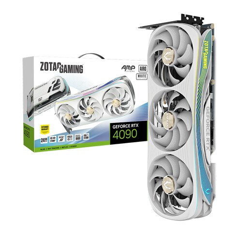 ZOTAC GAMING 지포스 RTX 4090 AMP EXTREME AIRO D6X 24GB White