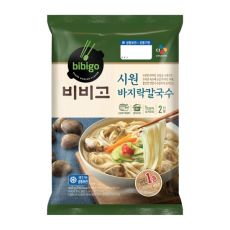 CJ 비비고 시원 바지락 칼국수 2인분 642g 